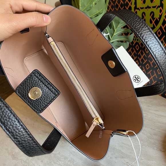 New , tory burch black small tote bag - Picture 6 of 13